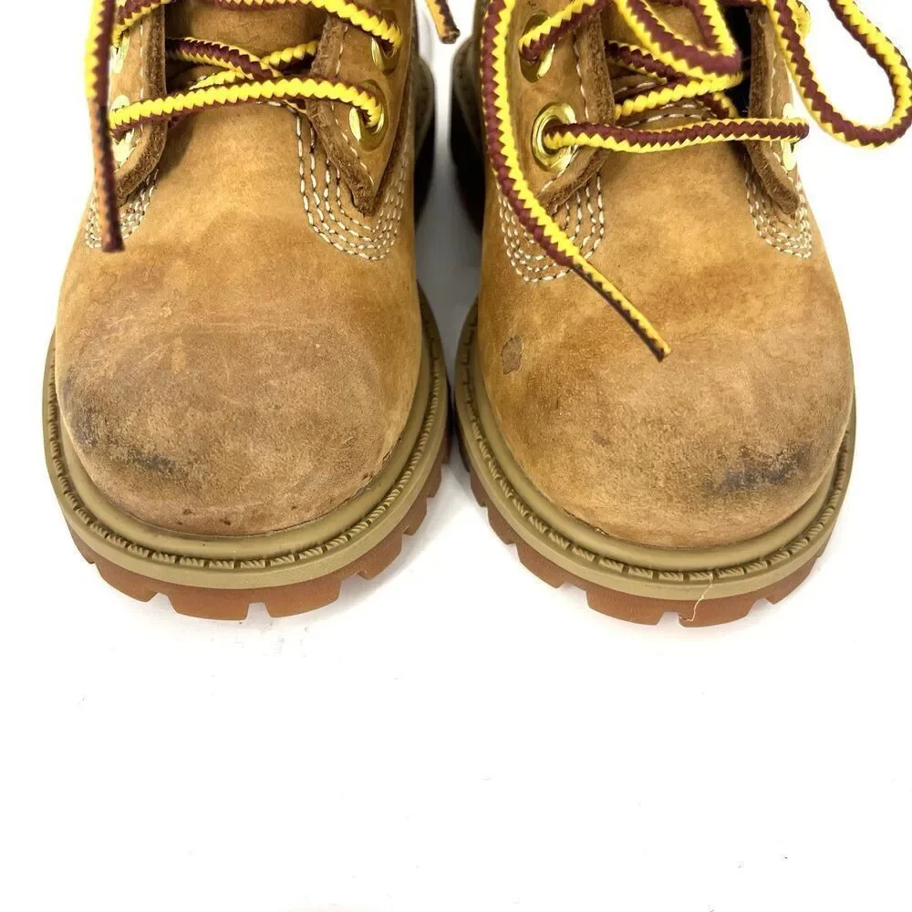 Timberland Boots Size 4.5 Toddler Classic Lifestyle Original Wheat Waterproof